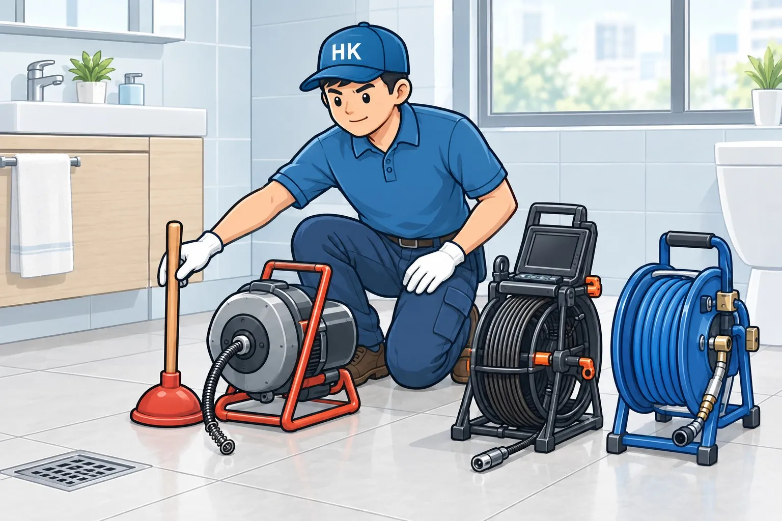 通渠工具點揀：吸子、通渠彈弓、隔渣網、通渠水各自適合咩情況