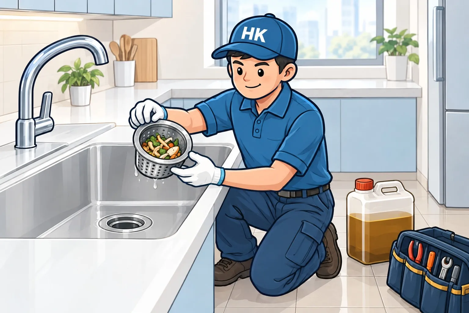 預防廚房鋅盤塞：日常習慣、油點處理、每月保養