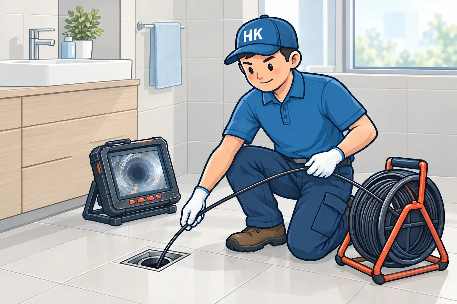 CCTV 照渠鏡頭進入渠管