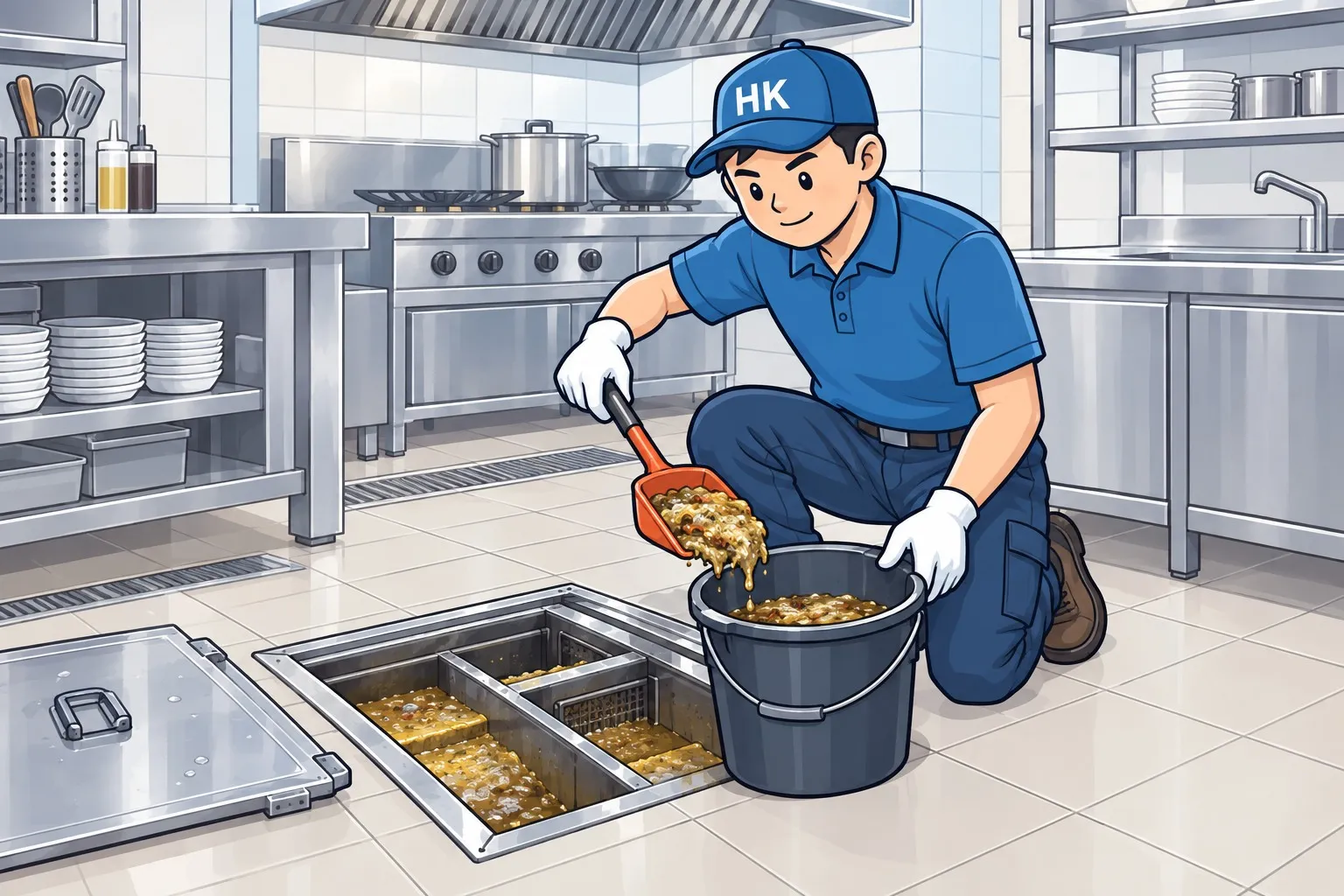 隔油池：師傅上門處理