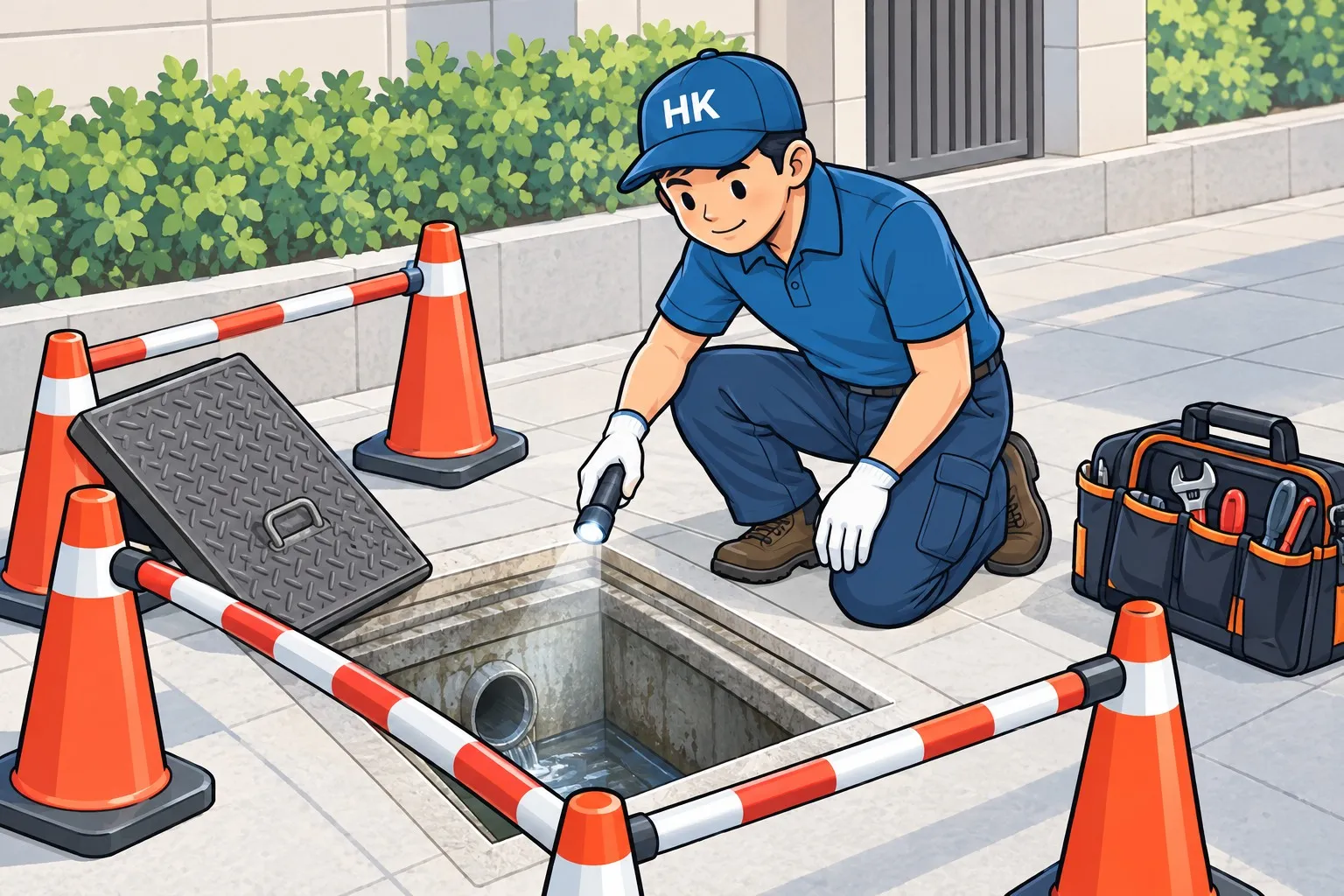 主渠沙井：師傅上門處理